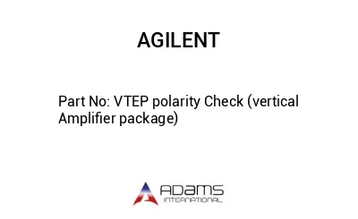 VTEP polarity Check (vertical Amplifier package)