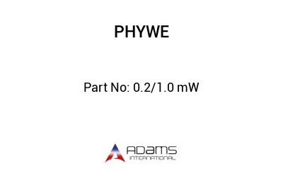 0.2/1.0 mW