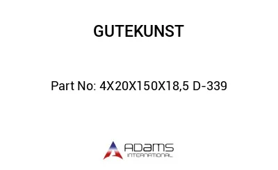 4X20X150X18,5 D-339