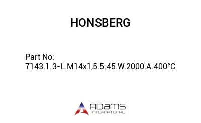 7143.1.3-L.M14x1,5.5.45.W.2000.A.400°C