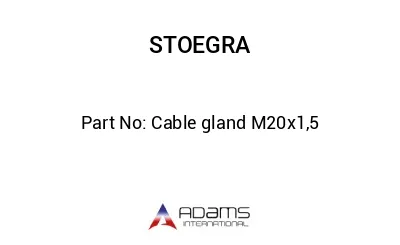 Cable gland M20x1,5