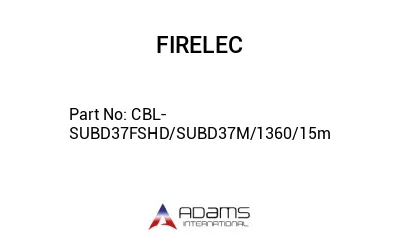 CBL-SUBD37FSHD/SUBD37M/1360/15m