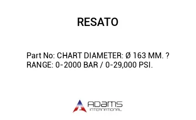 CHART DIAMETER: Ø 163 MM. ? RANGE: 0-2000 BAR / 0-29,000 PSI.