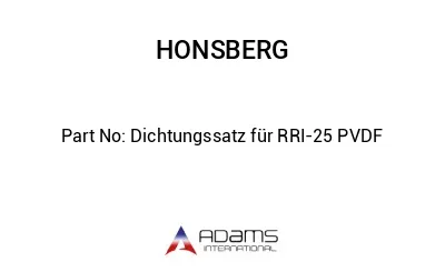 Dichtungssatz für RRI-25 PVDF