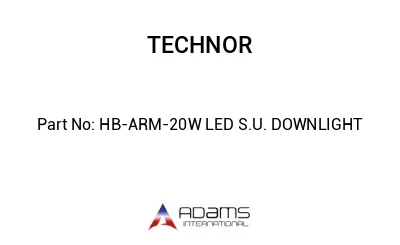 HB-ARM-20W LED S.U. DOWNLIGHT