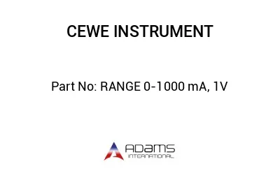 RANGE 0-1000 mA, 1V