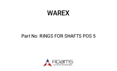 RINGS FOR SHAFTS POS 5