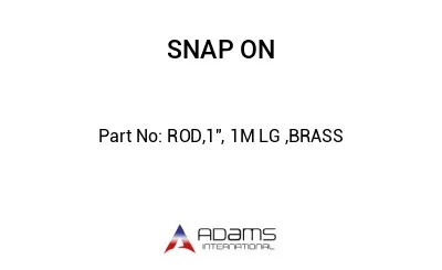 ROD,1", 1M LG ,BRASS