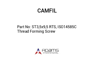 ST3,5x9,5 RTS, ISO14585C Thread Forming Screw